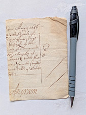 1st Earl of Ancram, Robert Kerr, Scottish Nobleman, Signed Part Document 1646