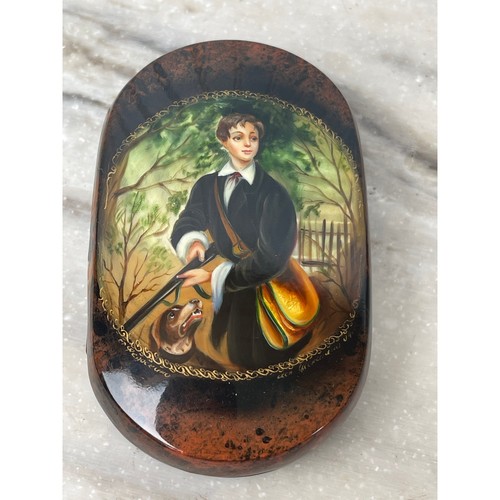 Russian lacquer box - russian,