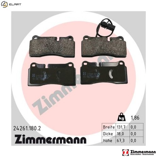 Brake pad set disc - pad,