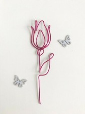 Rose bud wire art/ Rose