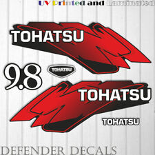 TOHATSU 9.8 HP Two Stroke outboard engine decal sticker set kit reproduction