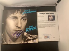 Bruce Springsteen Signed The River Vinyl Album PSA DNA COA LOA Autograph AB13689