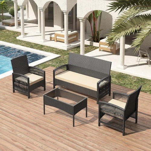 Sofia 4pcs rattan - 4pcs, patio