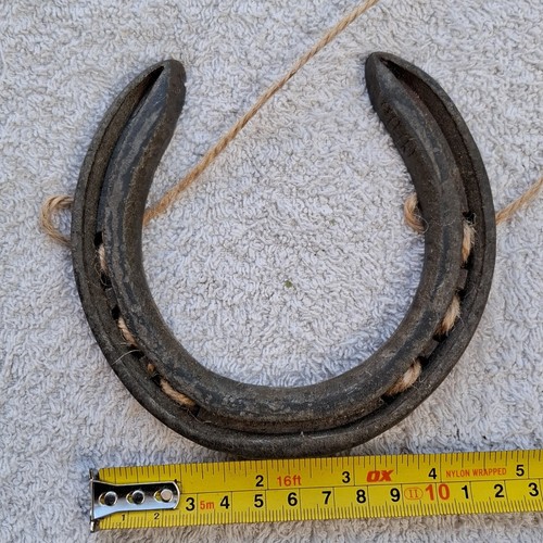 Lucky rustic horseshoe wall - horseshoe,