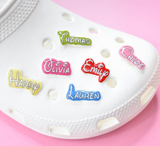 Personalised Name Croc Charms