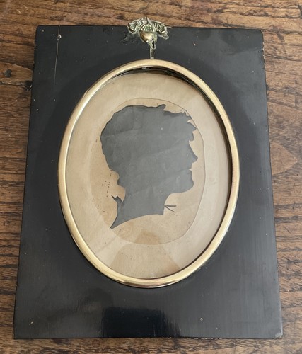 Antique portrait silhouette - antique,