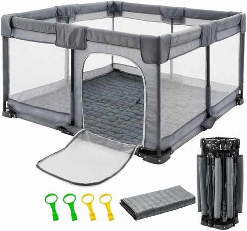 Foldable baby playpen with - playpen,