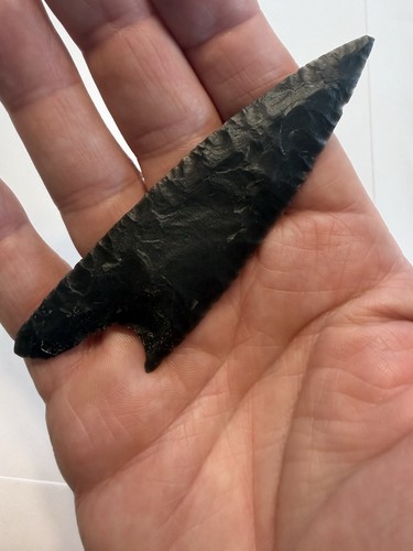 Novaculite oblique arrowhead - novaculite,