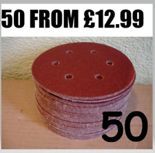 150mm sanding discs OVER 4000 SOLD  40-3000 grit 6 hole 6 inch 50 FROM £12.99