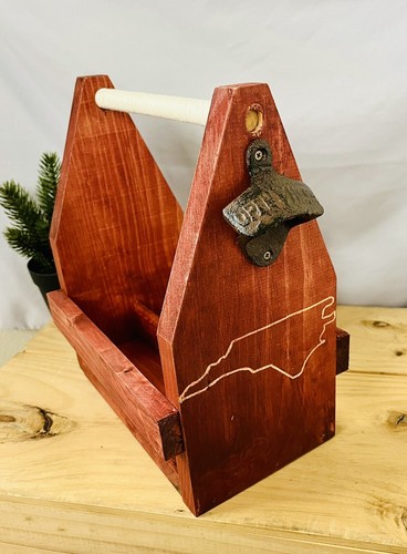 Wooden six pack beer - nc,