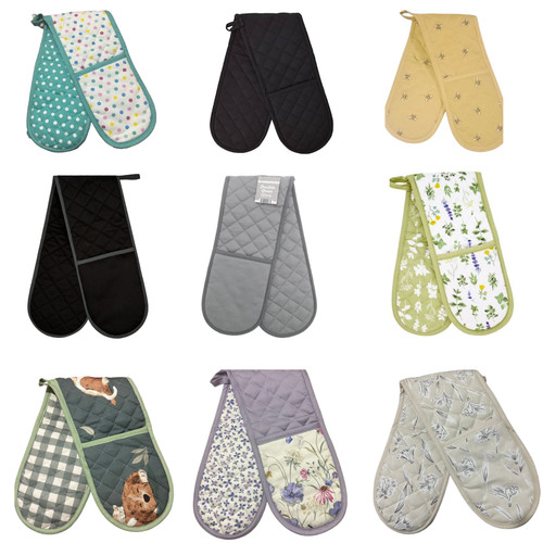 Double oven glove - double, cotton