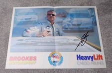 BTCC Lee Brookes 1999 Honda Accord Signed Poster Super Touring Car Total Cup