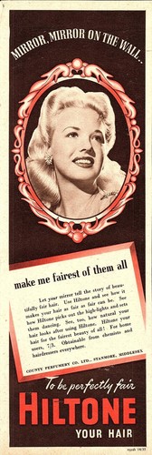 1952 advert for hiltone hair - 'hiltone',