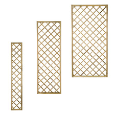 6ft Hidcote Lattice Diamond Trellis | 1ft 2ft 3ft Wide | Garden Pressure Treated