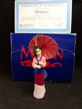 Disney Mulan Grolier Christmas Tree ornament boxed with certificate. Sb9