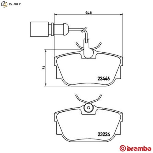 Brake pad set disc - brake,