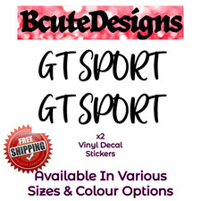 GT SPORT LOGO CAR VINYL DECAL