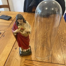 Antique Sacred Heart. Statue