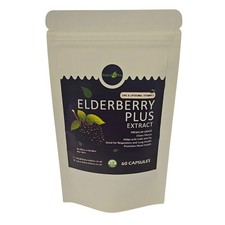 Elderberry Plus Extract 600mg 120 Capsules | Antioxidants | Natural | Zinc |