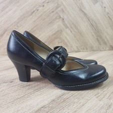 Clarks UK 4 Black Leather