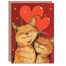 Cute Ginger Tabby Couple Love
