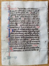 Original Manuscript Leaf on