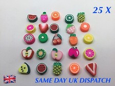 25 X MIXED FRUIT FIMO POLYMER