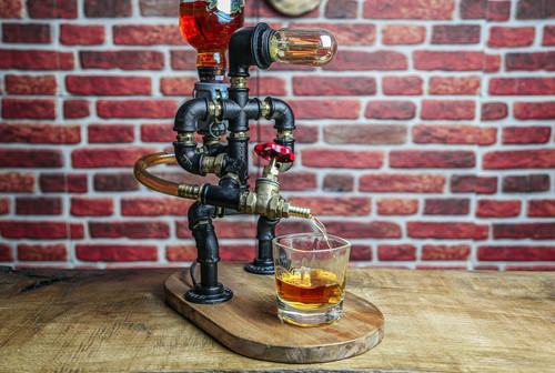 Steampunk alcohol dispenser - steampunk,