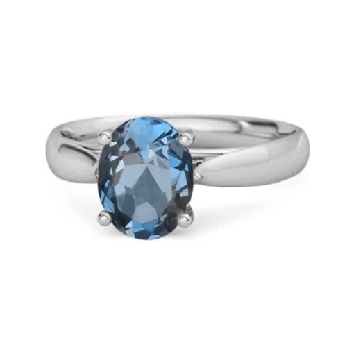 Solitaire london blue topaz - solitaire,