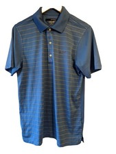Golf Polo Shirt Greg Norman Collared Top Mens Size Small Blue Activewear