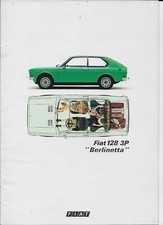 Fiat 128 3P Berlinetta brochure (1100 & 1300) - Publ 4410 -1975 - mint condition