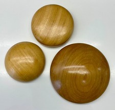 Three wooden hat blocks - three,
