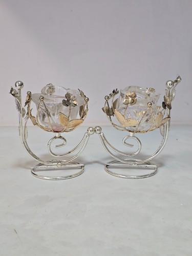 Vintage floral double candle - floral,