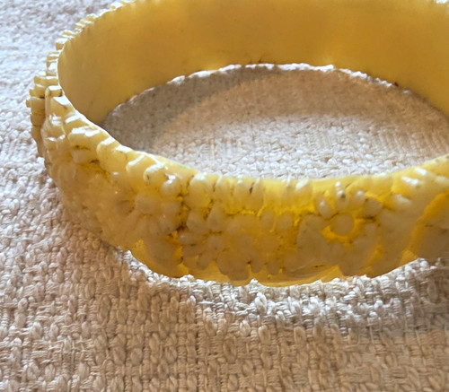 Carved floral ivory - floral,
