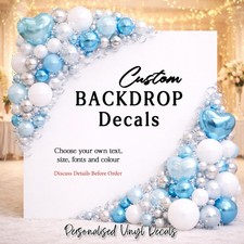 Custom Backdrop Vinyl Decal