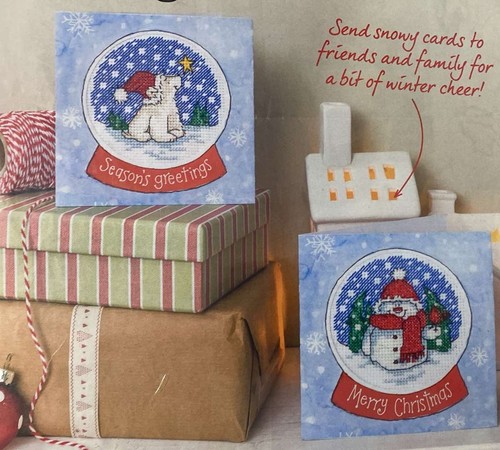 Snow globe christmas cross - snow,