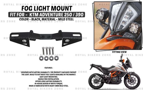 Black fog light mount fit - fog,