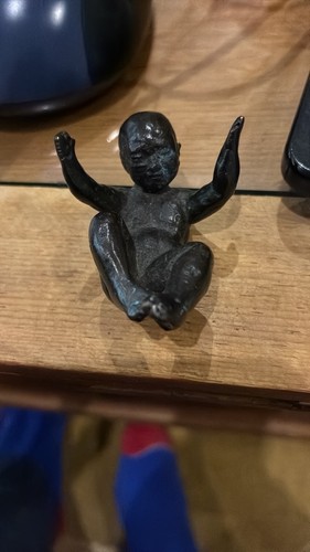 Small bronze child - bronze, with