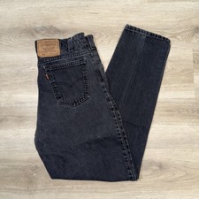 Vintage 1992 Levi’s 550 Orange Tab MADE IN USA Relaxed Tapered Black W31 L31
