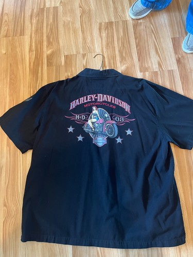 Harley davidson button - button, up