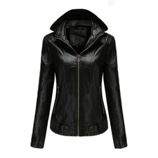 Faux Leather Jacket Women