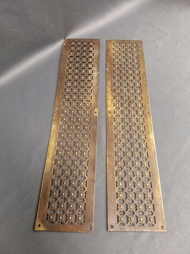 Brass peirced door finger - door,