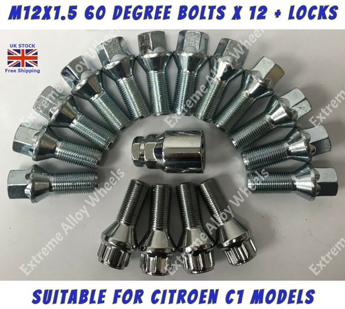 Alloy wheel bolts locks fits - +,
