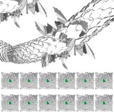 12 Pcs Silver Foil Garland