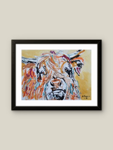 Bison painting original - painting,