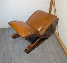 Vintage Oak Wood Rocking Gout