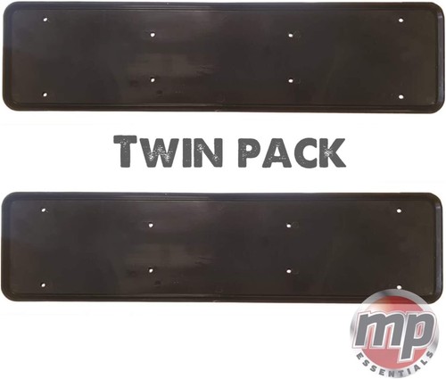 Black number plate holder - black,