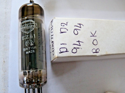 Ez81 mullard square getter - mullard,