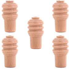 5 WOODEN ROMAN BLIND ACORNS -