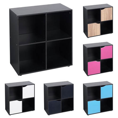 Cube wooden bookcase - 4,